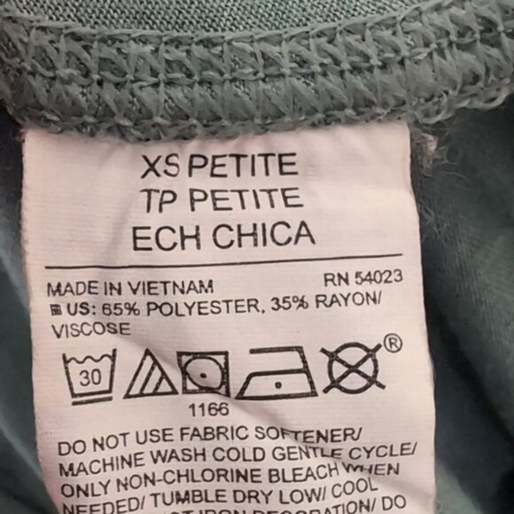 3/$20 Old Navy Active Go Dry Top Long Sleeve Teal Green Strappy Back Loose Fit - Picture 8 of 9